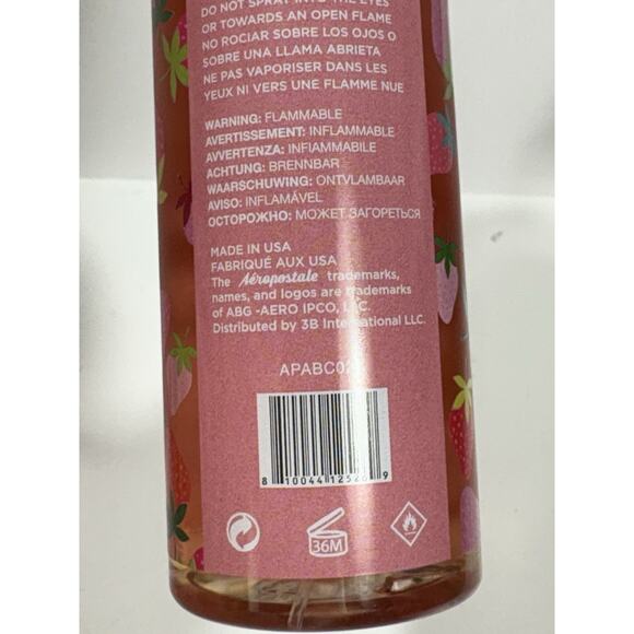 Berries & Cream by Aeropostale, 8 oz Body Mist for Women New - Picture 5 of 6